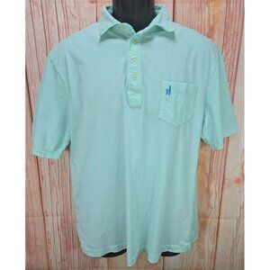 Johnnie-O Hangin Out Boys Mint Green Polo Large